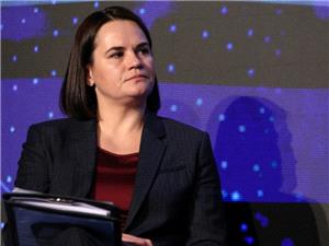 Belarus opposition leader fears her country could become Putin`s `consolation prize`