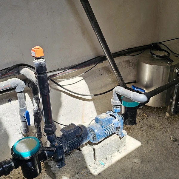 پک کامل تصفیه و گرمایش استخر تمام استیل